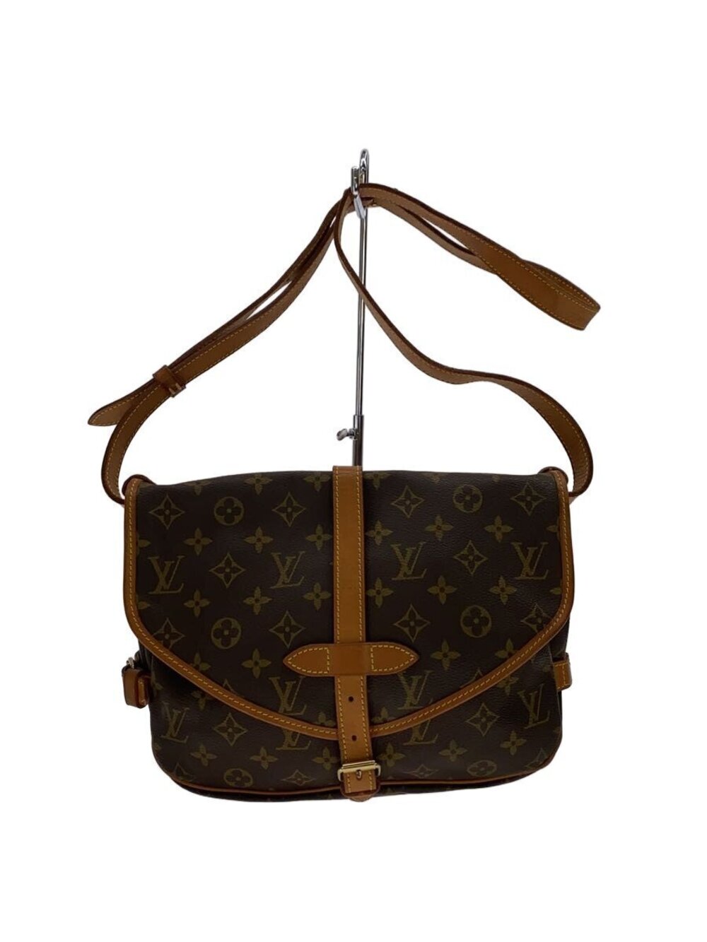 LOUIS VUITTON Saumur Canvas Brown